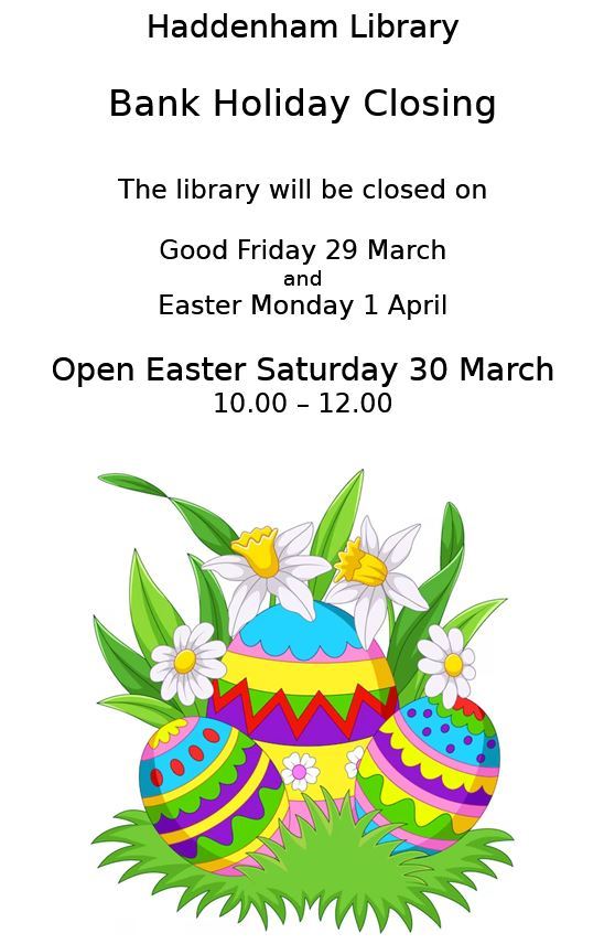 Easter Bank Holiday Closing: Friday 29 March, Monday 1st April. Open Saturday 30 March.